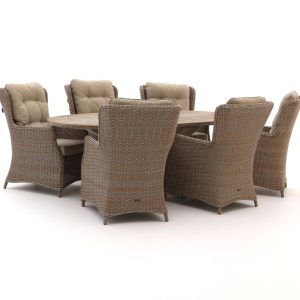 + 10 % Kassenrabatt | Intenso Milano/ROUGH-Y Ellips 240 cm Dining Lounge-Set 7-teilig