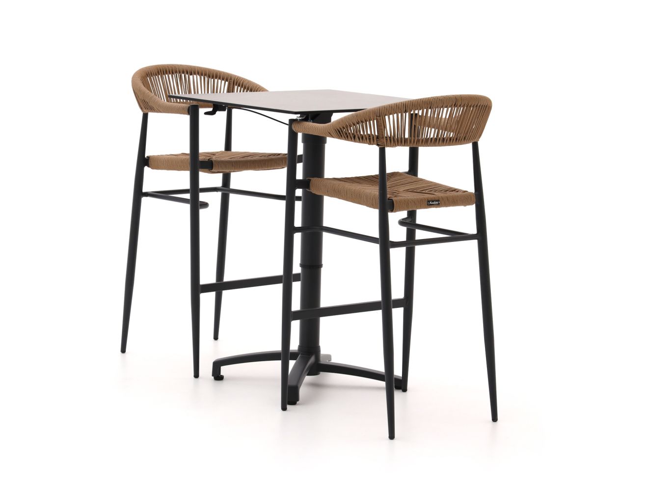 + 10 % Kassenrabatt | Manifesto Belpasso/Canzo 70 cm Gartenbar-Set 3-Teilig Stapelbar