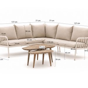 + 10 % Kassenrabatt | Manifesto Celante/ROUGH-K Ecklounge-Set 5-teilig 5-Sitzer