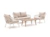 + 10 % Kassenrabatt | Manifesto Celante/ROUGH-K Sessel-Sofa-Lounge-Set 4-teilig 4-Sitzer