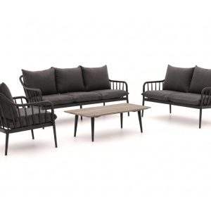 + 10 % Kassenrabatt | Manifesto Celante/ROUGH-K Sessel-Sofa-Lounge-Set 4-teilig 4-Sitzer