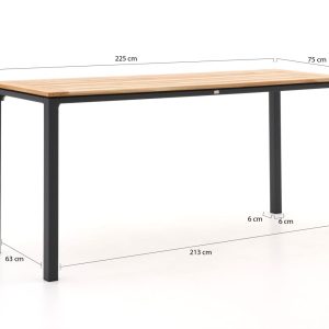+ 10 % Kassenrabatt | Manifesto Idro/Linosa 225 cm Gartenbar-Set 7-teilig stapelbar