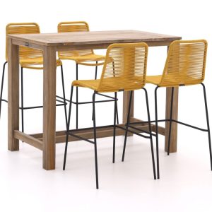 + 10 % Kassenrabatt | Manifesto Mussa/ROUGH-X 135 cm Gartenbar-Set 5-teilig stapelbar