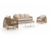 + 10 % Kassenrabatt | Manifesto Ortello/ROUGH-K Sessel-Sofa-Lounge-Set 4-teilig 5-Sitzer