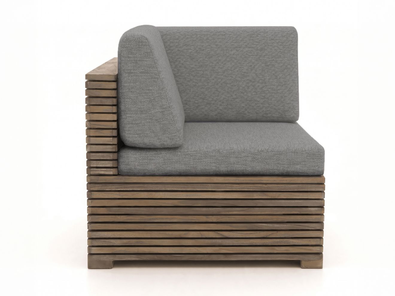 + 10 % Kassenrabatt | ROUGH-C/Cosiraw Ecklounge-Set mit Feuertisch 4-teilig