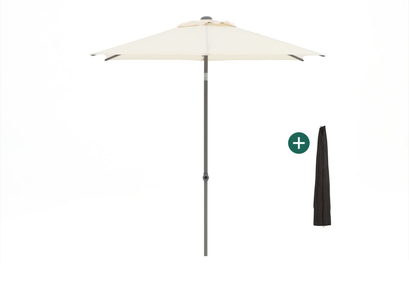 + 10 % Kassenrabatt | Shadowline Push-up Sonnenschirm 210x150 cm