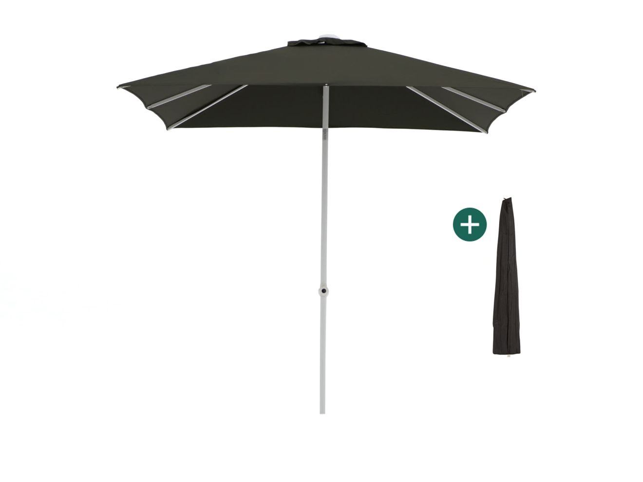 + 10 % Kassenrabatt | Shadowline Push-up Sonnenschirm 240x240 cm