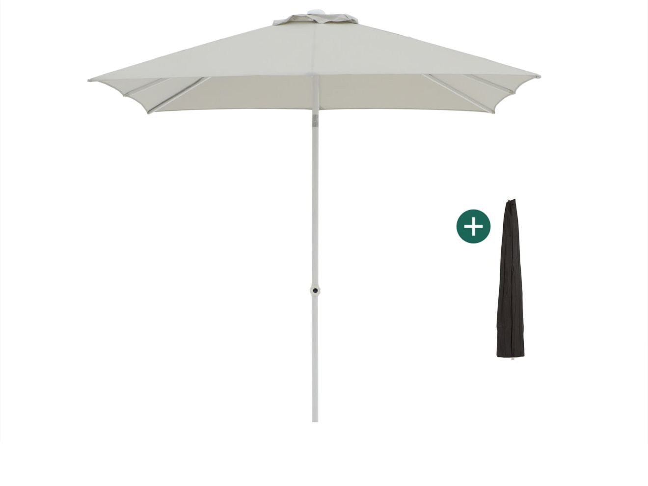 + 10 % Kassenrabatt | Shadowline Push-up Sonnenschirm 240x240 cm