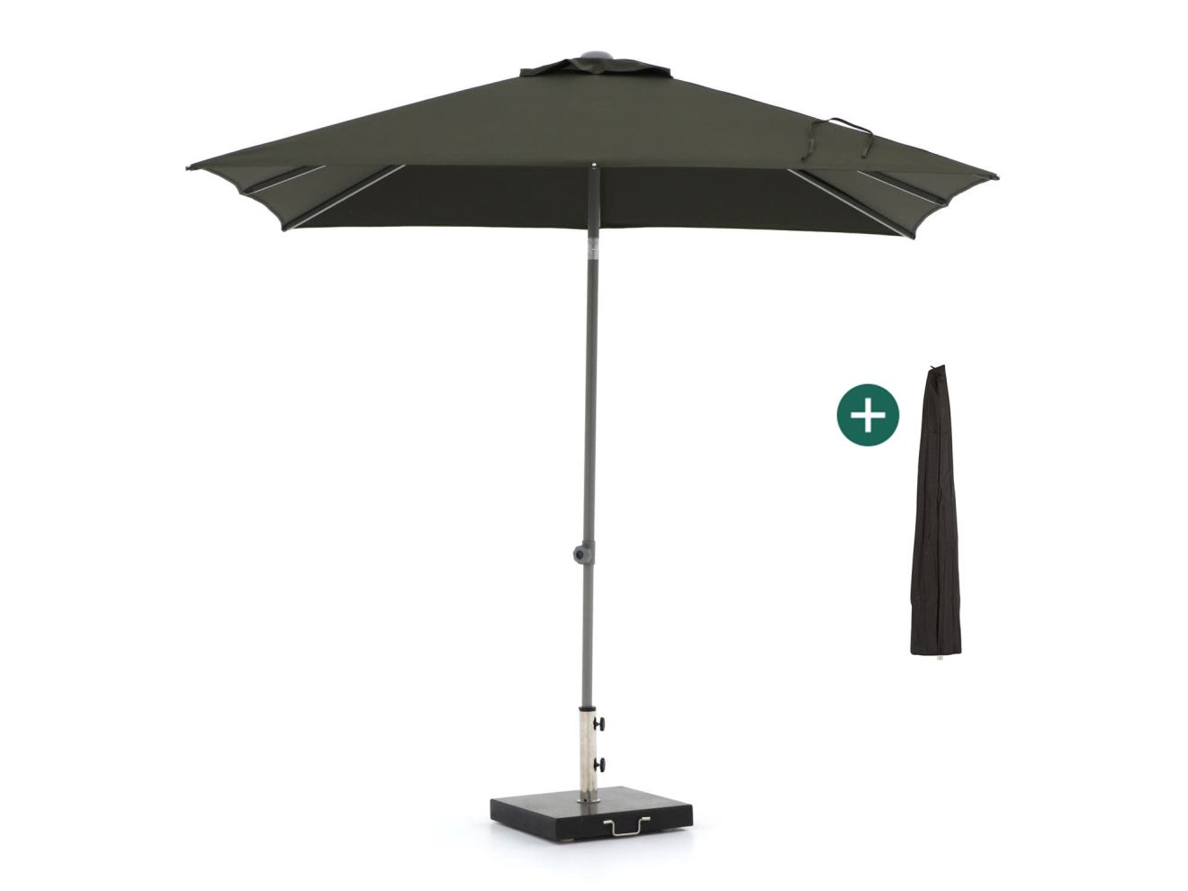 + 10 % Kassenrabatt | Shadowline Push-up Sonnenschirm 240x240 cm