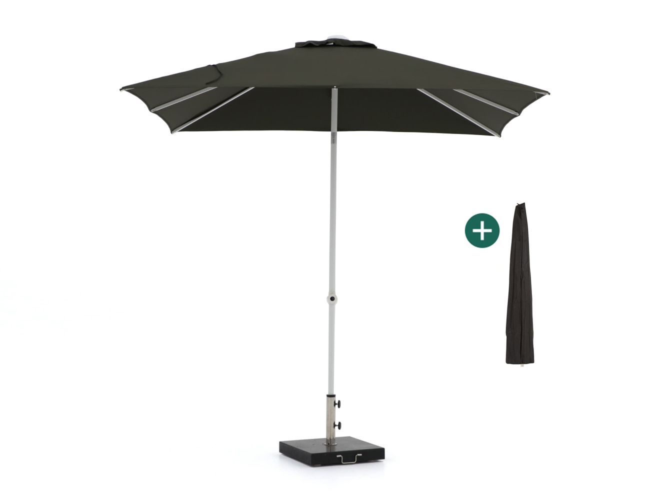 + 10 % Kassenrabatt | Shadowline Push-up Sonnenschirm 240x240 cm