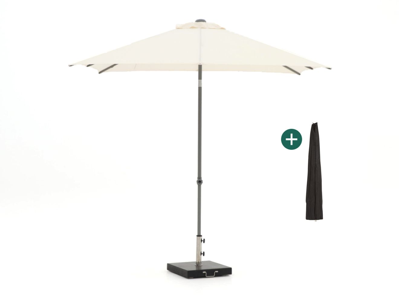 + 10 % Kassenrabatt | Shadowline Push-up Sonnenschirm 240x240 cm
