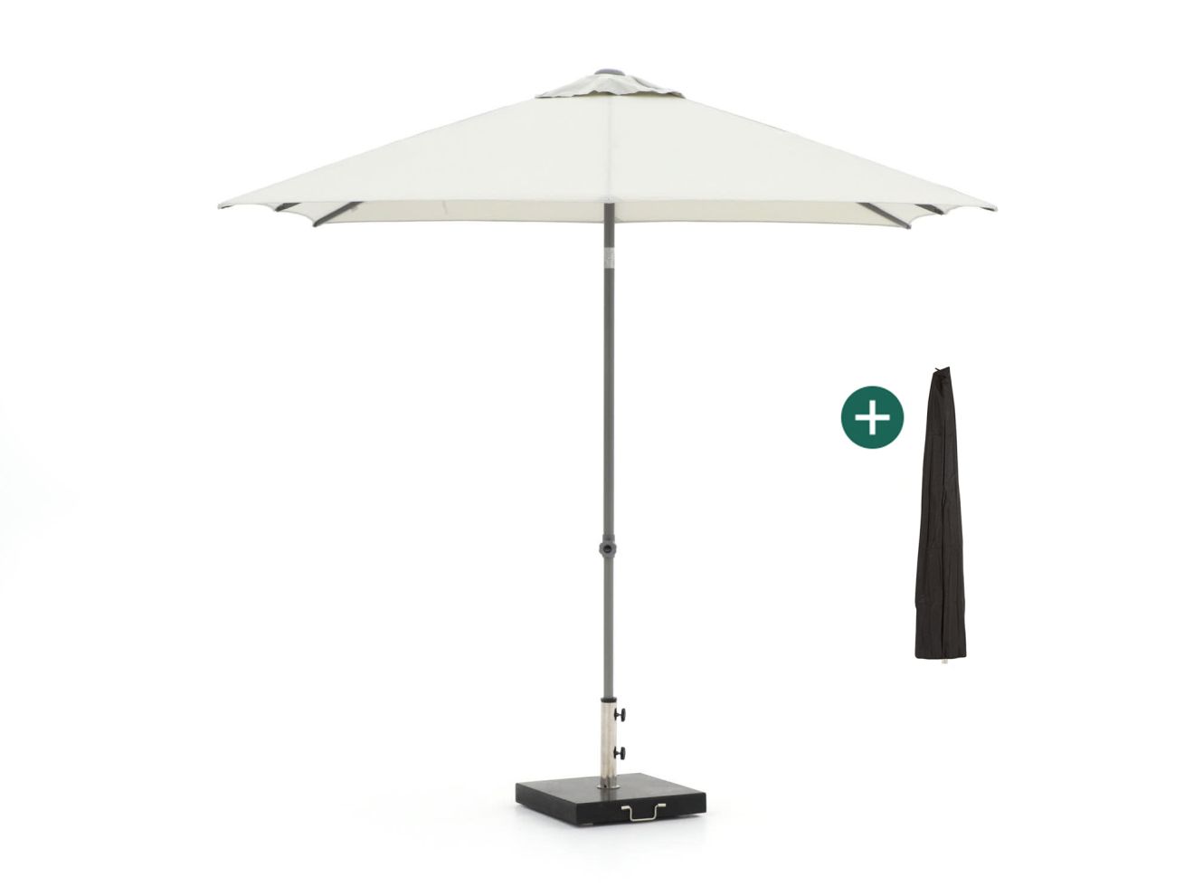 + 10 % Kassenrabatt | Shadowline Push-up Sonnenschirm 240x240 cm