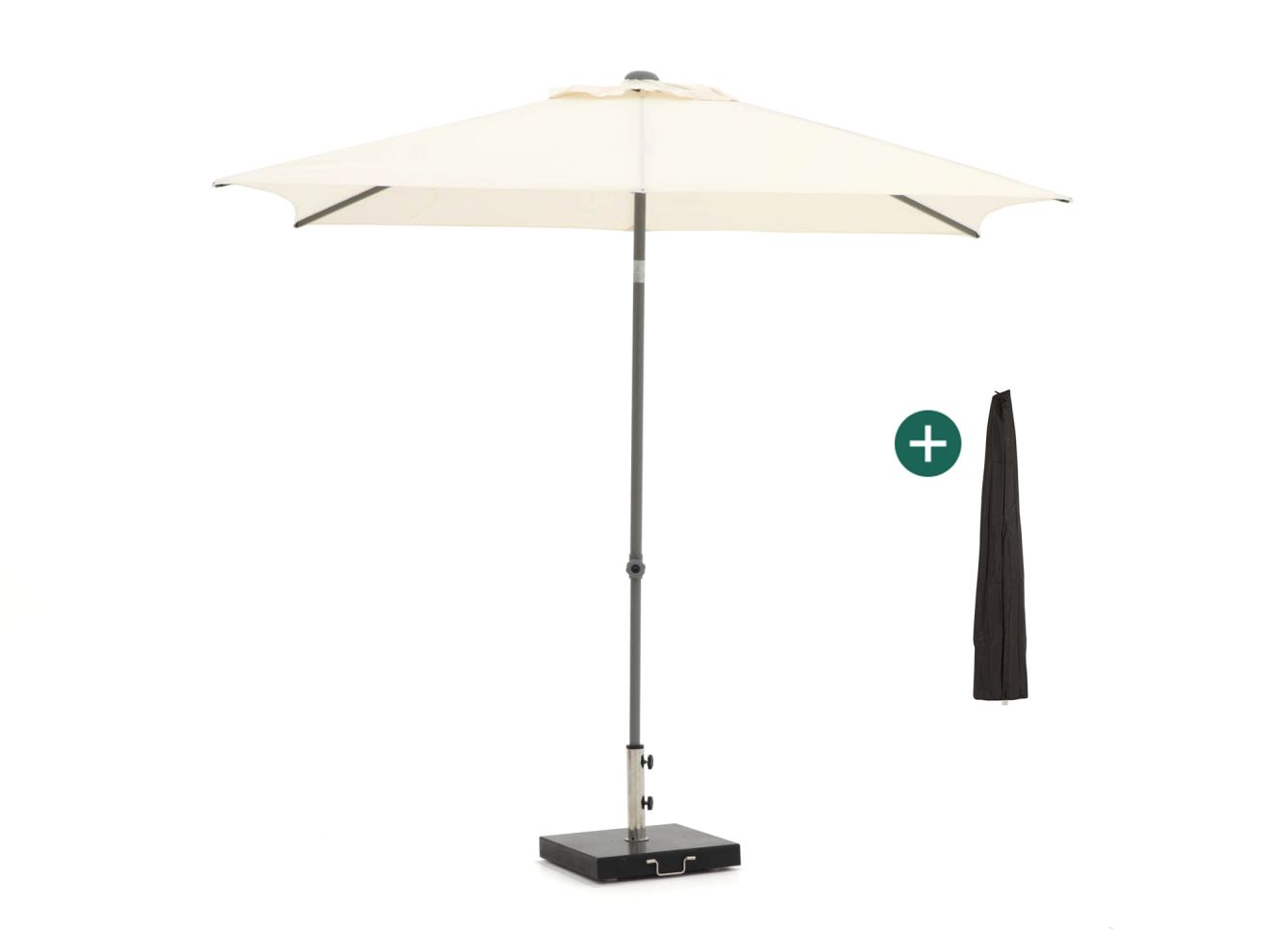 + 10 % Kassenrabatt | Shadowline Push-up Sonnenschirm 250x200 cm