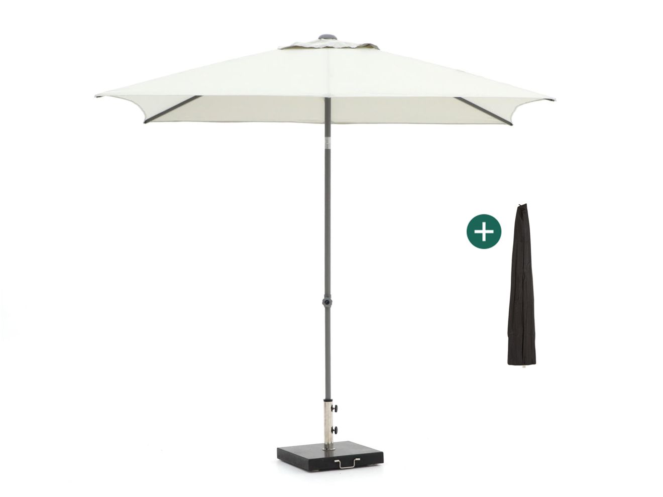 + 10 % Kassenrabatt | Shadowline Push-up Sonnenschirm 250x200 cm