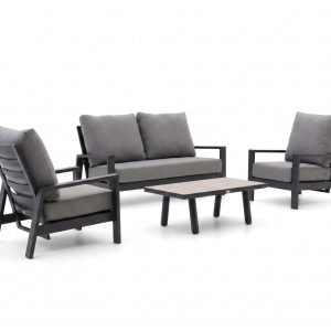 + 10 % Kassenrabatt | Tierra Outdoor Musone Sessel-Sofa Lounge-Set 4-teilig 4-Sitzer verstellbar
