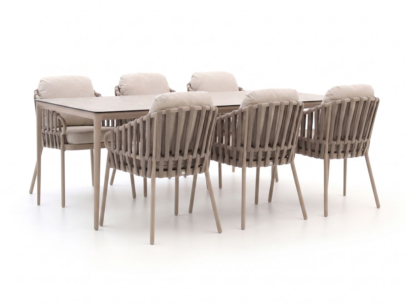 + 10 % Kassenrabatt | Tierra Outdoor Nuri/Elegante 219 cm Gartenmöbel-Set 7-teilig