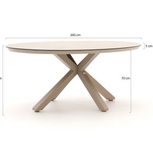 + 10 % Kassenrabatt | Tierra Outdoor SantaFe/Oblong 200 cm Gartenmöbel-Set 5-teilig