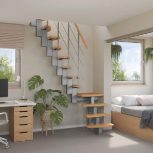 Mittelholmtreppe Intercon® Quadro | gewendelter Verlauf