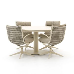 Apple Bee Camp Bay/Melville ø 140 cm Gartenmöbel-Set 5-teilig drehbar