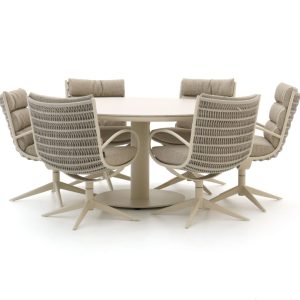 Apple Bee Camp Bay/Melville ø 160 cm Gartenmöbel-Set 7-teilig drehbar