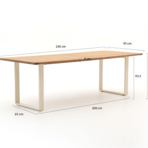 Apple Bee Condor Gartentisch 240x95x75 cm