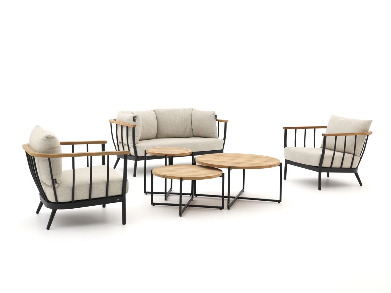 Apple Bee Condor Sessel-Sofa Lounge-Set 6-teilig 4-Sitzer