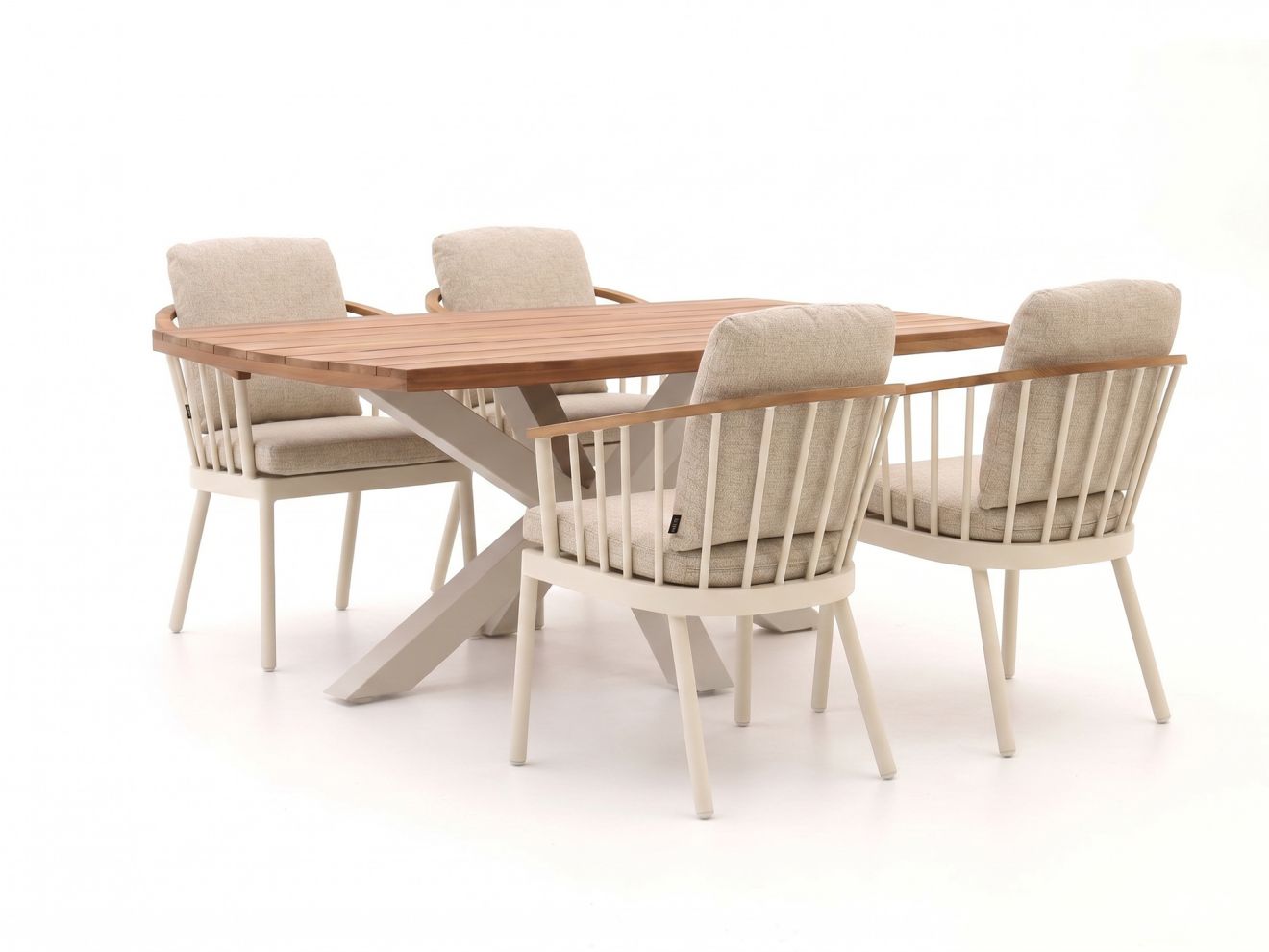 Apple Bee Condor/Induno dänisch oval 180 cm Gartenmöbel-Set 5-teilig