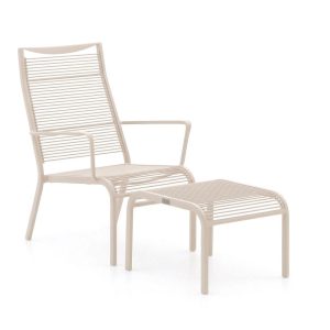 Apple Bee Hawaii Gartensessel stapelbar mit Gartenhocker
