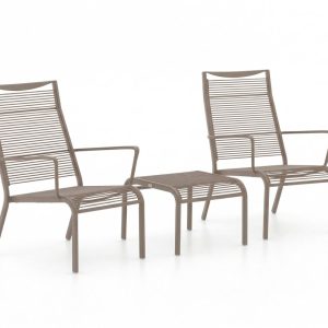 Apple Bee Hawaii Lounge Balkonmöbel-Set 3-teilig stapelbar