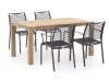 Apple Bee Hawaii/ROUGH-S 160 cm Gartenmöbel-Set 5-teilig stapelbar