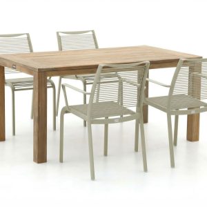 Apple Bee Hawaii/ROUGH-S 160 cm Gartenmöbel-Set 5-teilig stapelbar
