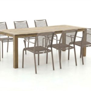 Apple Bee Hawaii/ROUGH-S 220 cm Gartenmöbel-Set 7-teilig stapelbar