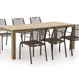 Apple Bee Hawaii/ROUGH-S 220 cm Gartenmöbel-Set 7-teilig stapelbar