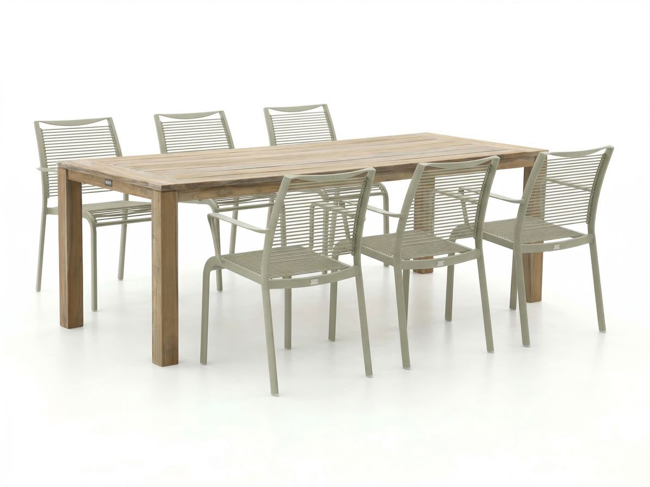 Apple Bee Hawaii/ROUGH-S 220 cm Gartenmöbel-Set 7-teilig stapelbar