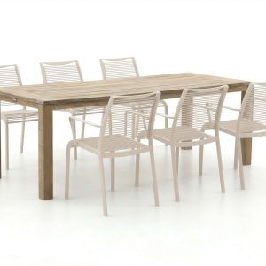 Apple Bee Hawaii/ROUGH-S 220 cm Gartenmöbel-Set 7-teilig stapelbar