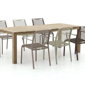 Apple Bee Hawaii/ROUGH-S 220 cm Gartenmöbel-Set 7-teilig stapelbar