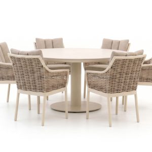Apple Bee Milou/Melville ø 160 cm Gartenmöbel-Set 6-teilig