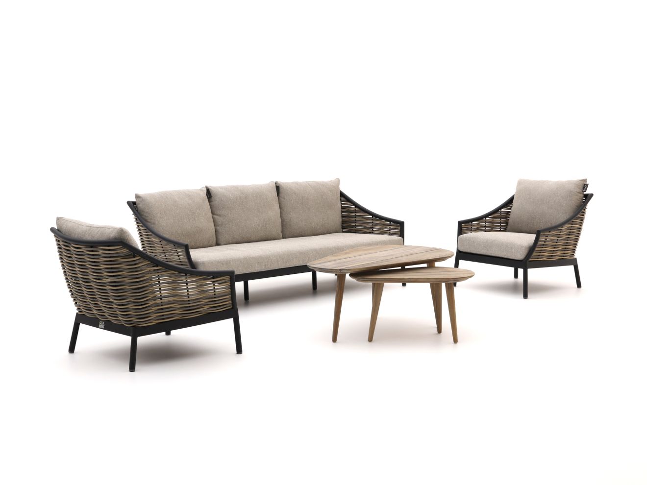 Apple Bee Milou/ROUGH-K Sessel-Sofa Lounge-Set 5-teilig