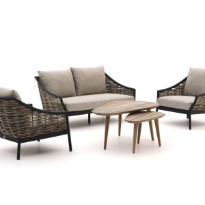 Apple Bee Milou/ROUGH-K Sessel-Sofa Lounge-Set 5-teilig