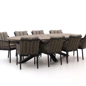 Apple Bee Milou/ROUGH-Y Ellips 280cm Esstischgruppe 9-teilig