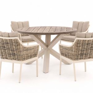 Apple Bee Milou/ROUGH-Y ø 120 cm Gartenmöbel-Set 5-teilig
