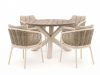 Apple Bee Pine Key/ROUGH-Y ø 120 cm Gartenmöbel-Set 5-teilig