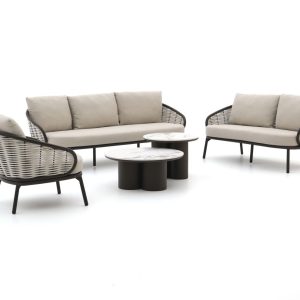Apple Bee Pine Key/Tonga Sessel-Sofa Lounge-Set 5-teilig 6-Sitzer