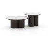 Apple Bee Tonga Beistelltisch-Set ø 80 cm (h: 36 cm)/ø 60 cm (h: 44 cm)