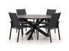 Bellagio Albinea/Lodola ø 130 cm Gartenmöbel-Set 5-teilig stapelbar