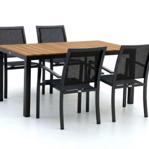 Bellagio Anzio/Fidenza 160 cm Gartenmöbel-Set 5-teilig stapelbar