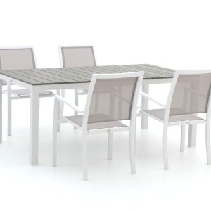 Bellagio Anzio/Fidenza 183 cm Gartenmöbel-Set 5-teilig stapelbar
