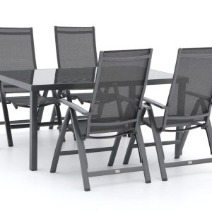 Bellagio Avenza/Caluso 160 cm Gartenmöbel-Set 5-teilig verstellbar