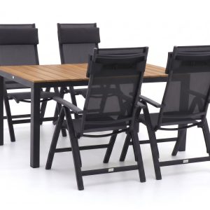 Bellagio Avenza/Fidenza 160 cm Gartenmöbel-Set 5-teilig verstellbar