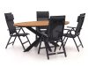 Bellagio Avenza/Fidenza 180 cm Gartenmöbel-Set 5-teilig verstellbar